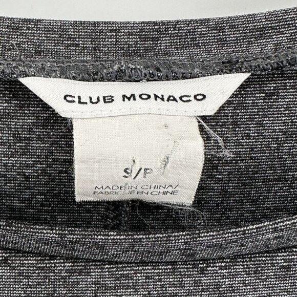 Club Monaco Krishel Gray Jersey Knit Sleeveless Wrap Pullover Small Dress - Picture 3 of 7